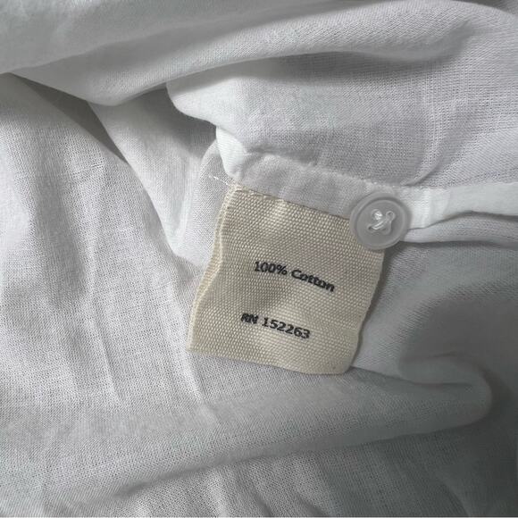 Girls Beetworld white cotton summer tie front top - Picture 5 of 7